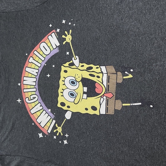 Port and Company Other - Nickelodeon Spongebob Imagination tshirt large, heathered dark gray.